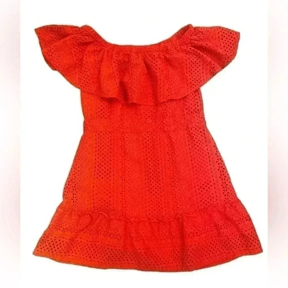 Likely Red Off the Shoulder Dress, Size 4 - Picture 6 of 10